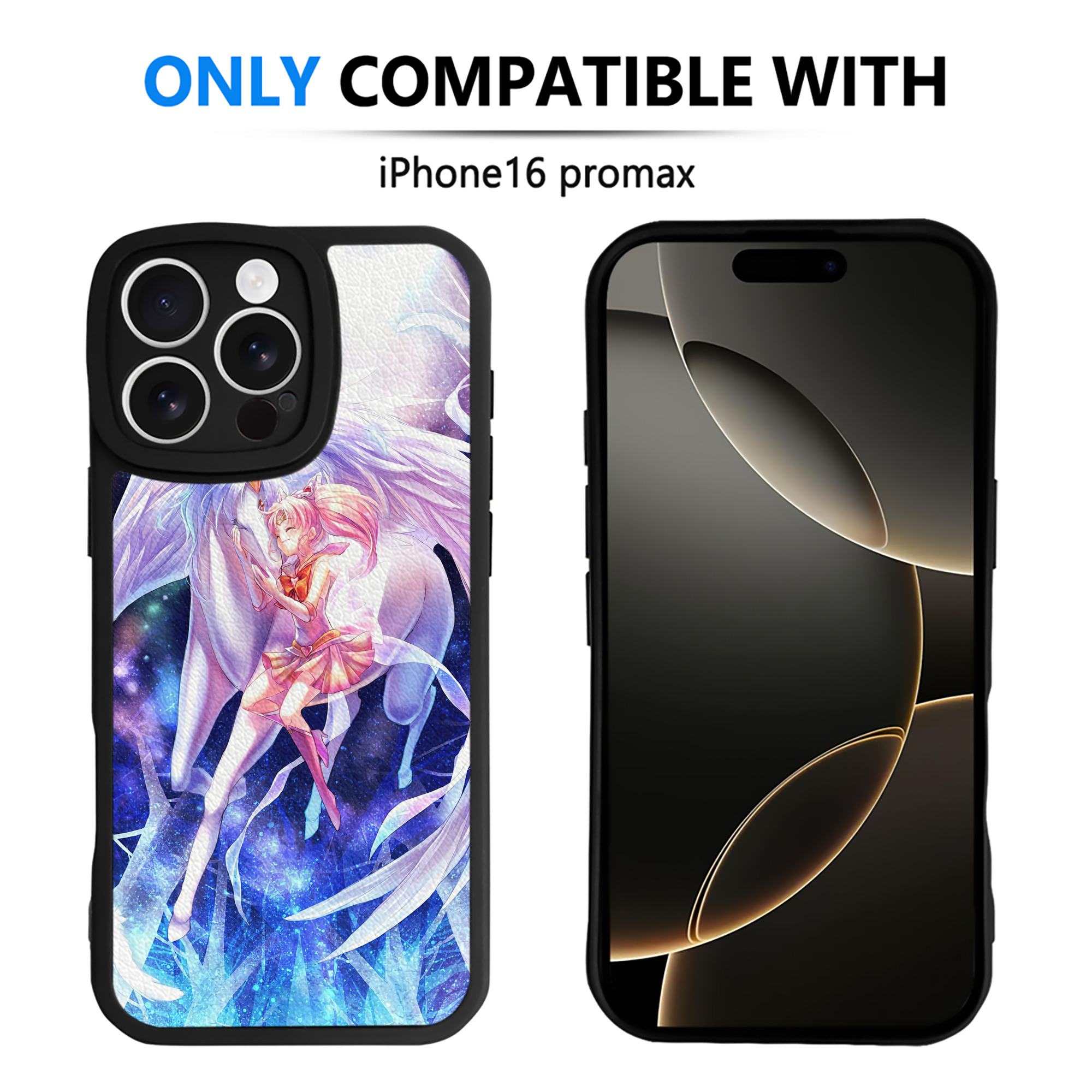 （画像用） 美少女戦士セーラームーン Sailor Moon 【iPhone 16シリーズ対応】シリコンスマホケース（レザー調） 材質：シリコン